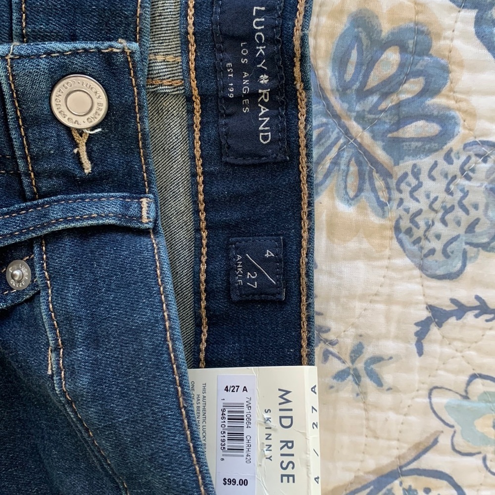 Lucy Brand Ava Mid Rise Skinny Jeans Size 4/27 A